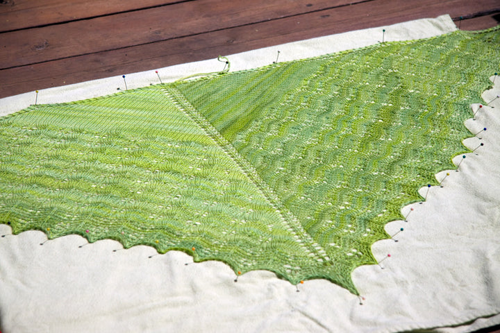 how to block lace