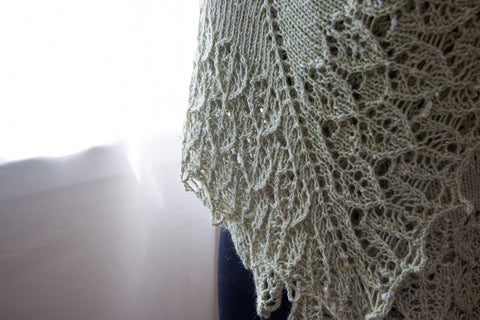 How to knit a blanket from a shawl pattern